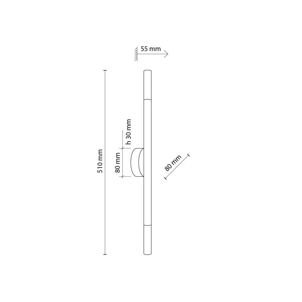 Deckenlampe Holz Glas 2-flammig G9 länglich 51 cm H: 5,5 cm