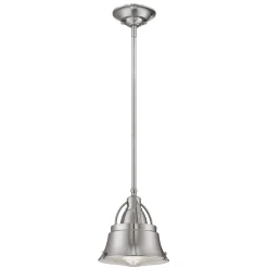 Deckenlampe Industrial Metall Glas in Nickel DEBIELA