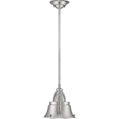 Deckenlampe Industrial Metall Glas in Nickel DEBIELA