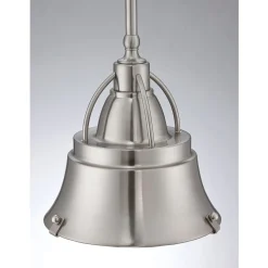 Deckenlampe Industrial Metall Glas in Nickel DEBIELA