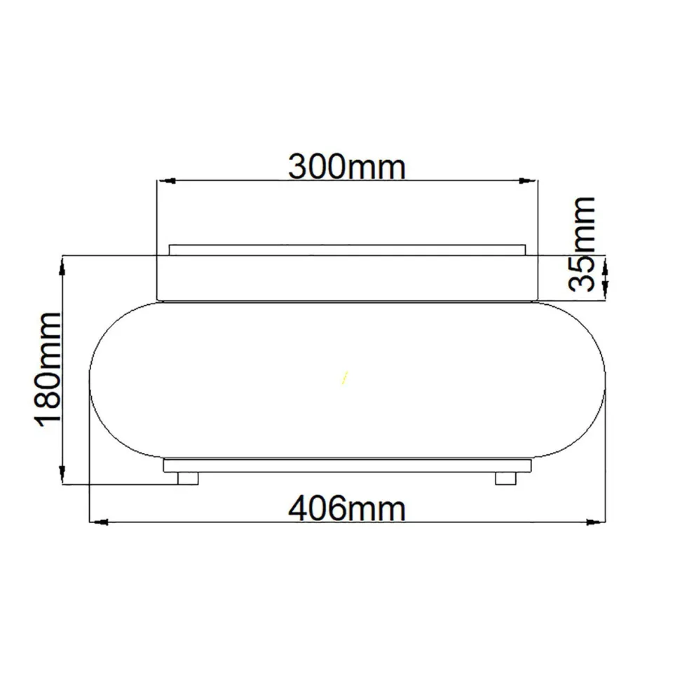 Deckenlampe IP44 Bad rund Ø 40,6 cm 3x E27 Chrom