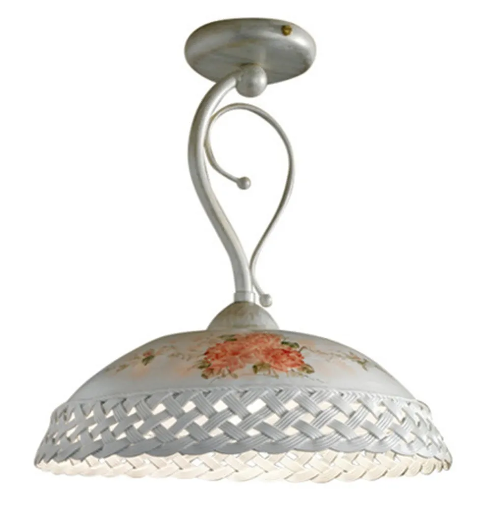 Deckenlampe Keramik E27 Ø 32 cm rund Landhaus ROSITO