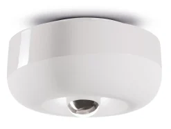 Deckenlampe Keramik rund Ø 27 cm Weiß E27 Retro Design