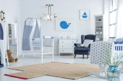 Deckenlampe Kinderzimmer Flugzeug E27 Metall Glas