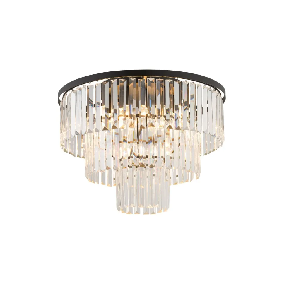 Deckenlampe Kristall Jugendstil Ø 56 cm 9x E14 dekorativ