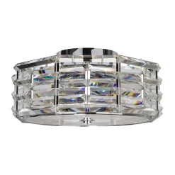 Deckenlampe Kristall Metall rund Ø48cm E27 BERSIVA