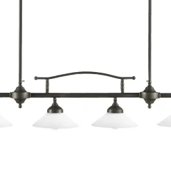 Deckenlampe Messing Glas E27 B: 95 cm höhenverstellbar