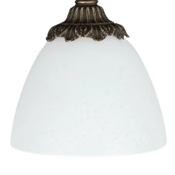 Deckenlampe Messing Glas Jugendstil Handarbeit edel