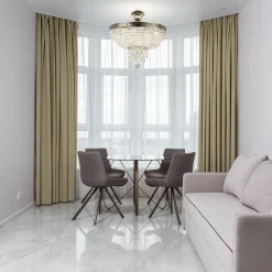 Deckenlampe Metall E27 D: 40 cm rund in Gold antik PAUL