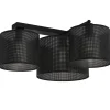 Deckenlampe Metall E27 Schwarz 3-flammig L:43 cm LITITA