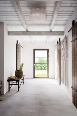 Deckenlampe Metall Glas E27 D: 53 cm in Messing Weiß rund