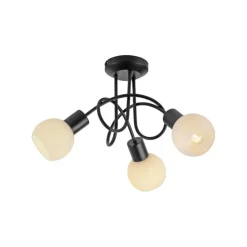 Deckenlampe Metall Glas L:38 cm inkl E14 dekorativ