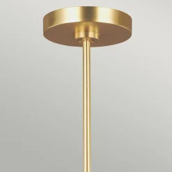 Deckenlampe Metall in Weiß Messing Ø81cm Retro