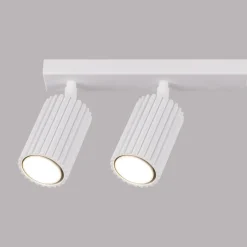 Deckenlampe Modern Weiß 117 cm schwenkbar 6x GU10 Aluminium