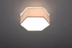 Deckenlampe Modern Weiß flach blendarm 2x E27