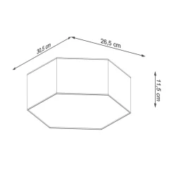 Deckenlampe Modern Weiß flach blendarm 2x E27