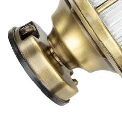 Deckenlampe Outdoor Echt-Messing Glas IP54 Maritim