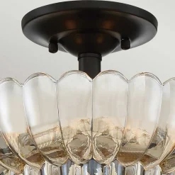 Deckenlampe Rauchglas D: 29,7 cm E14 3-flammig