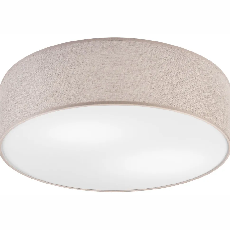 Deckenlampe rund Ø 45 cm für 2x E27 Stoff blendarm Modern