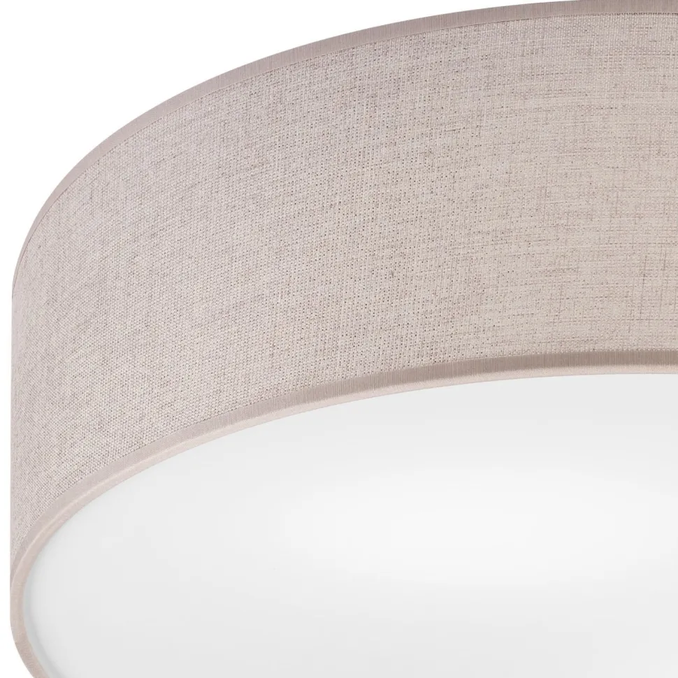 Deckenlampe rund Ø 45 cm für 2x E27 Stoff blendarm Modern