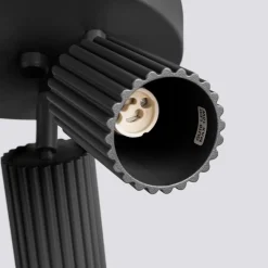 Deckenlampe rund 3-flammig GU10 Schwarz Ø 19,5 cm klein Modern