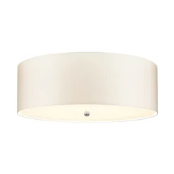 Deckenlampe Schlafzimmer Wohnzimmer Creme Chrom