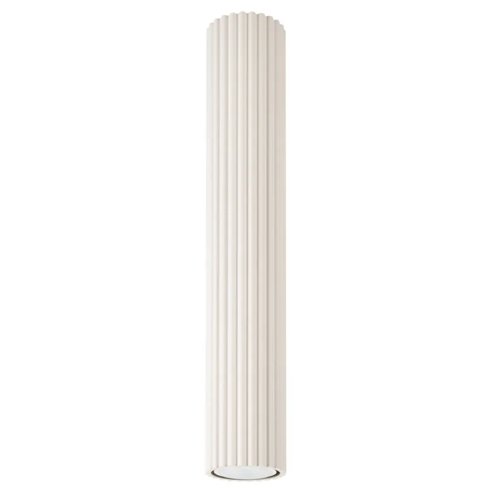 Deckenlampe schmal Ø 6,5 cm H: 40 cm in Creme Modern
