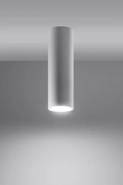 Deckenlampe schmal Ø 6 cm Modern Metall Weiß GU10