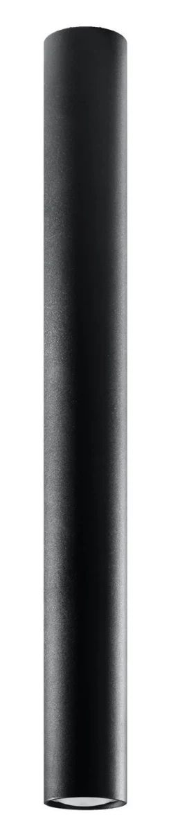 Deckenlampe Schwarz 60 cm hoch Ø 6 cm Zylinder GU10