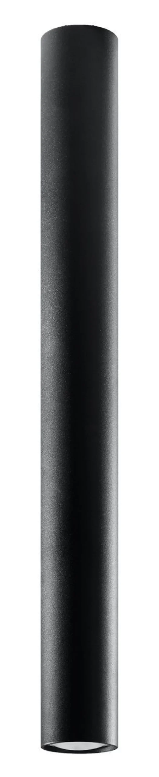 Deckenlampe Schwarz 60 cm hoch Ø 6 cm Zylinder GU10