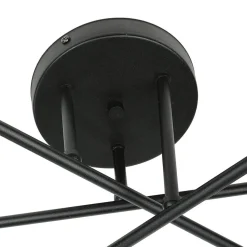 Deckenlampe Schwarz Graphit E14 Glas Metall