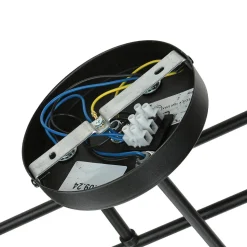 Deckenlampe Schwarz Graphit E14 Glas Metall