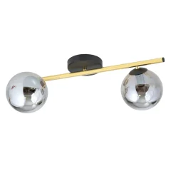 Deckenlampe Schwarz Grau Gold 55 cm klein