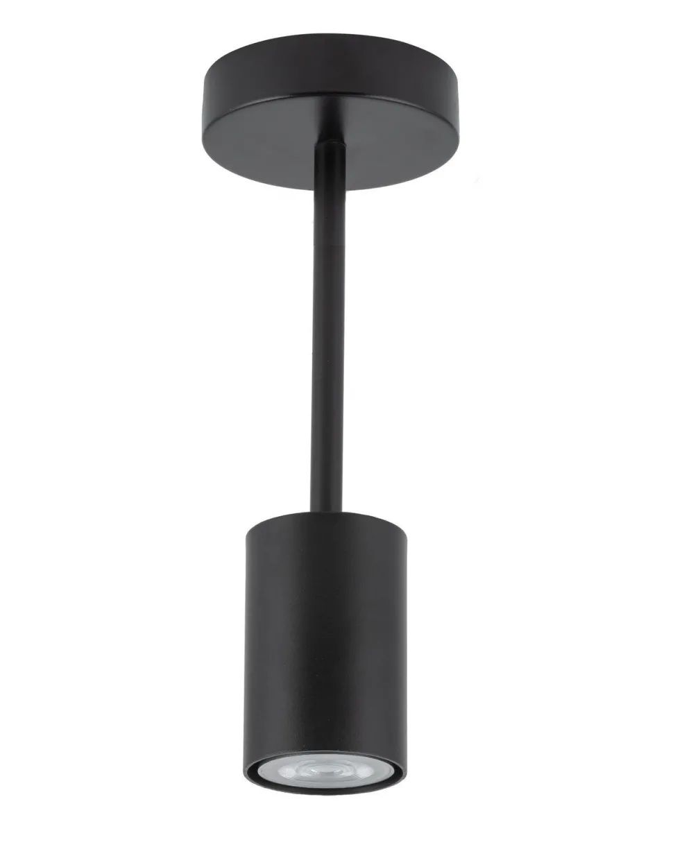 Deckenlampe Schwarz Metall H:27 cm GU10 Beleuchtung