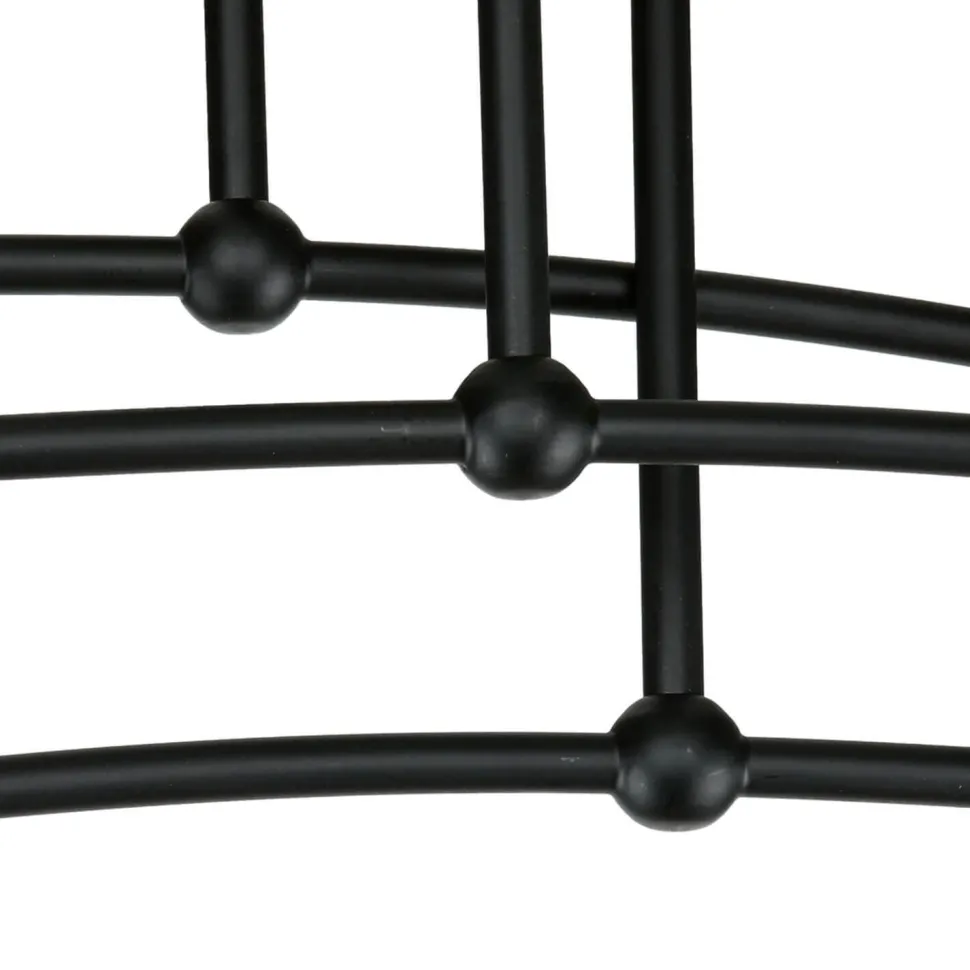 Deckenlampe Schwarz Weiß 6x E14 Modern Metall Glas