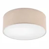 Deckenlampe Stoff in Gold rund Ø 35 cm E27 blendarm Modern