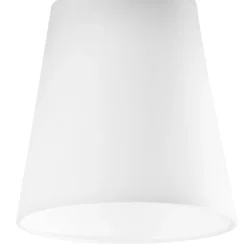 Deckenlampe Weiß Ø 15 cm H: 21 cm klein Stoff Holz Modern