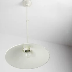 Deckenlampe Weiß Gold Shabby Chic aus Echt-Messing