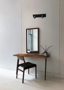 Deckenleuchte 40 cm Metall 2-flammig Schwarz GU10