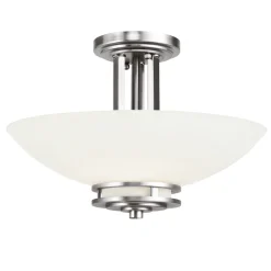 Deckenleuchte ALADYN Bad Lampe in Chrom Ø38cm IP44