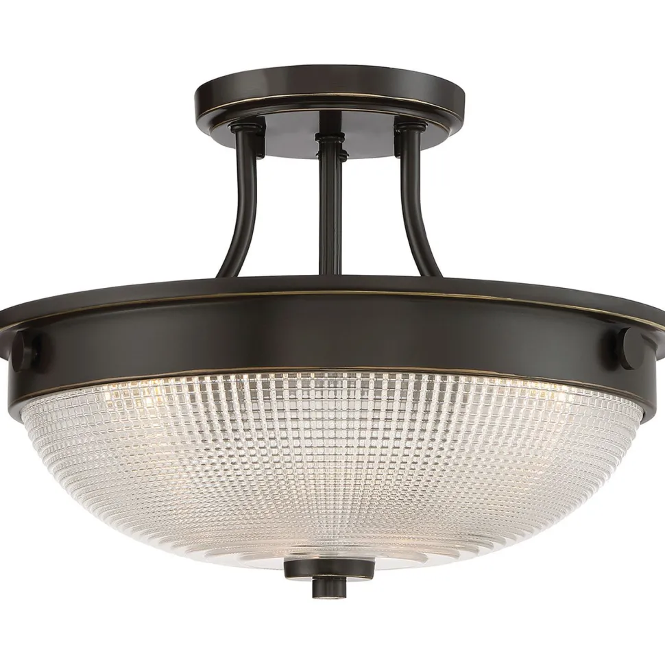 Deckenleuchte ALVER Ø32cm Bronze Jugendstil Lampe