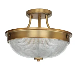 Deckenleuchte ALVER Ø32cm in Messing Design Lampe