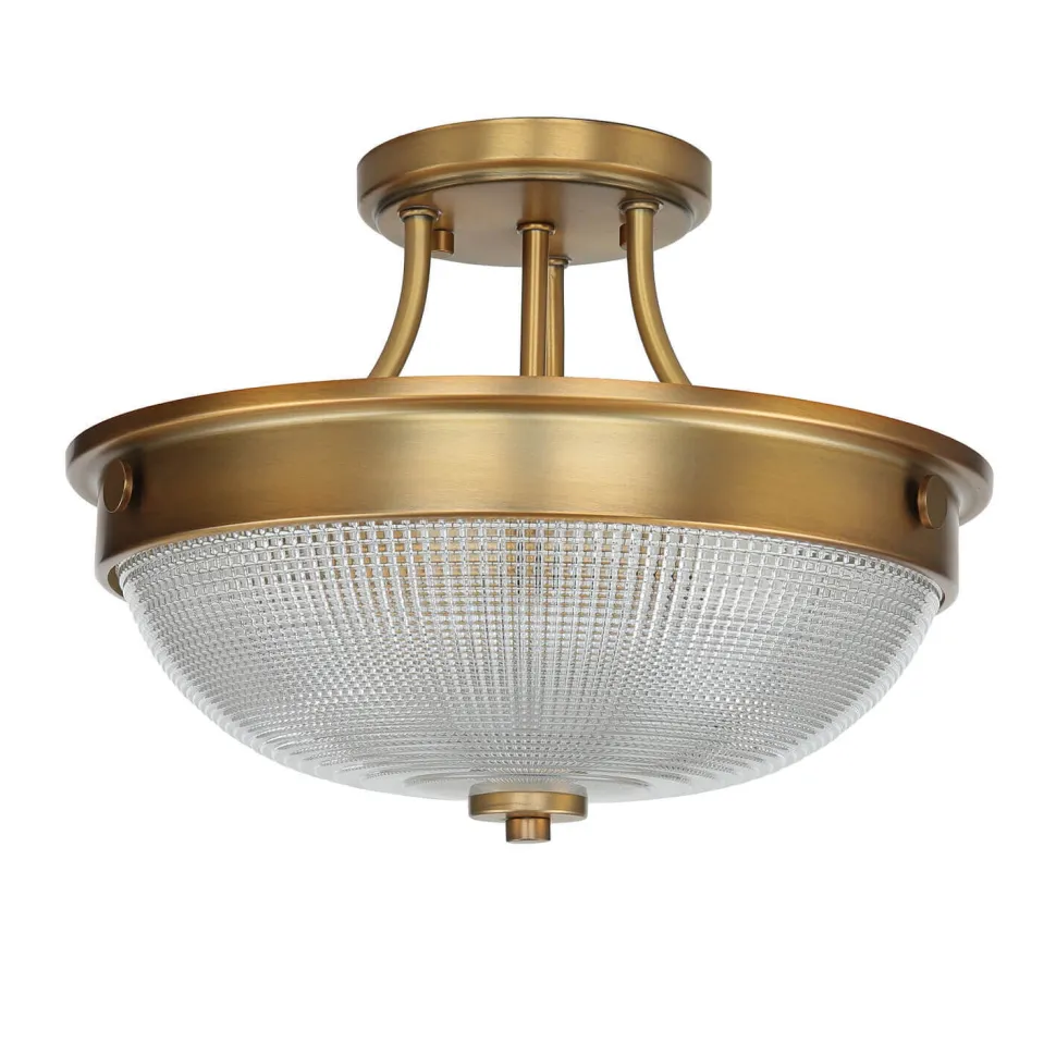 Deckenleuchte ALVER Ø32cm in Messing Design Lampe