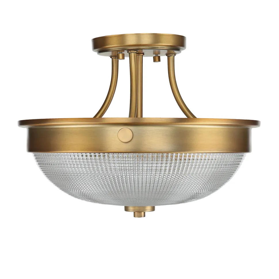 Deckenleuchte ALVER Ø32cm in Messing Design Lampe