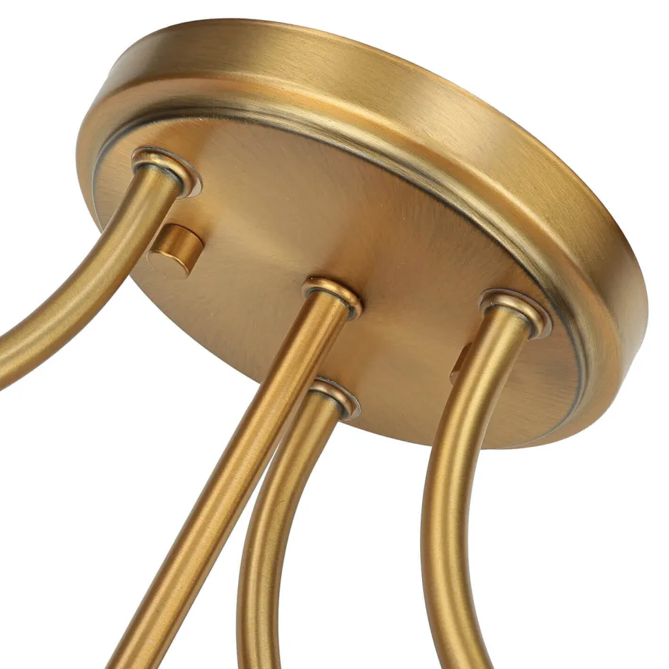 Deckenleuchte ALVER Ø32cm in Messing Design Lampe