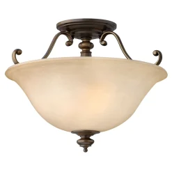 Deckenleuchte ANABELL 2 Braun Rustikal Lampe Küche