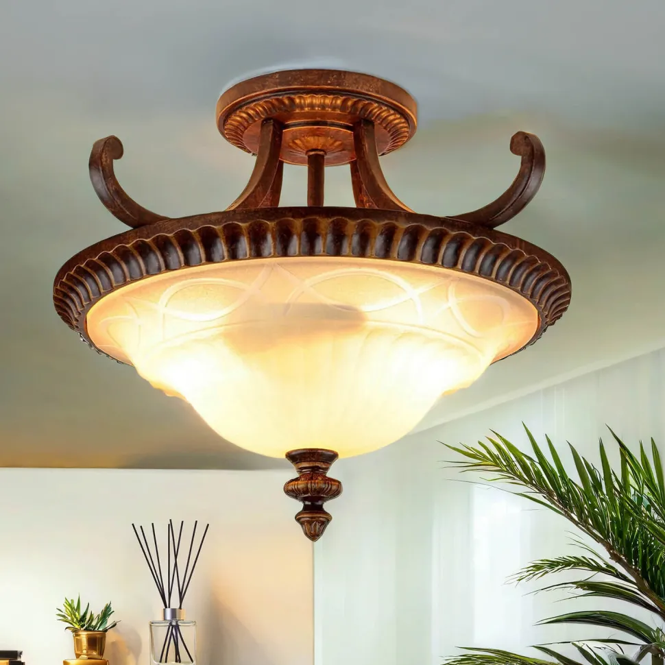 Deckenleuchte ANABELL 1 Braun Wohnzimmer Lampe