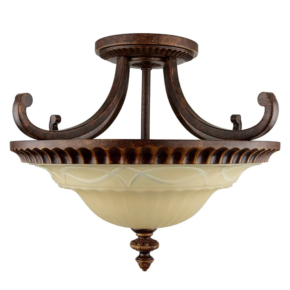 Deckenleuchte ANABELL 1 Braun Wohnzimmer Lampe