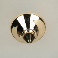 Deckenleuchte Antik in Messing Creme Wohnzimmer