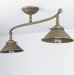 Deckenleuchte Antik Messing Vintage Verstellbar